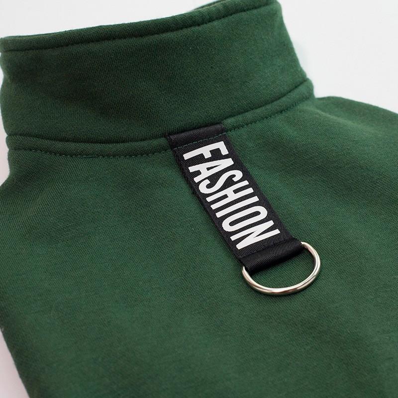 Fleece Dog Vest Small To Large Breeds - Warm Winter Jacket In Coffee Green Burgundy