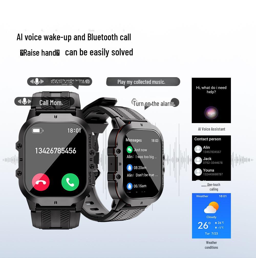 C26 Smartwatch: AMOLED Screen, Bluetooth Calling, Outdoor Heart Rate & Blood Oxygen Monitoring, Sports-Ready