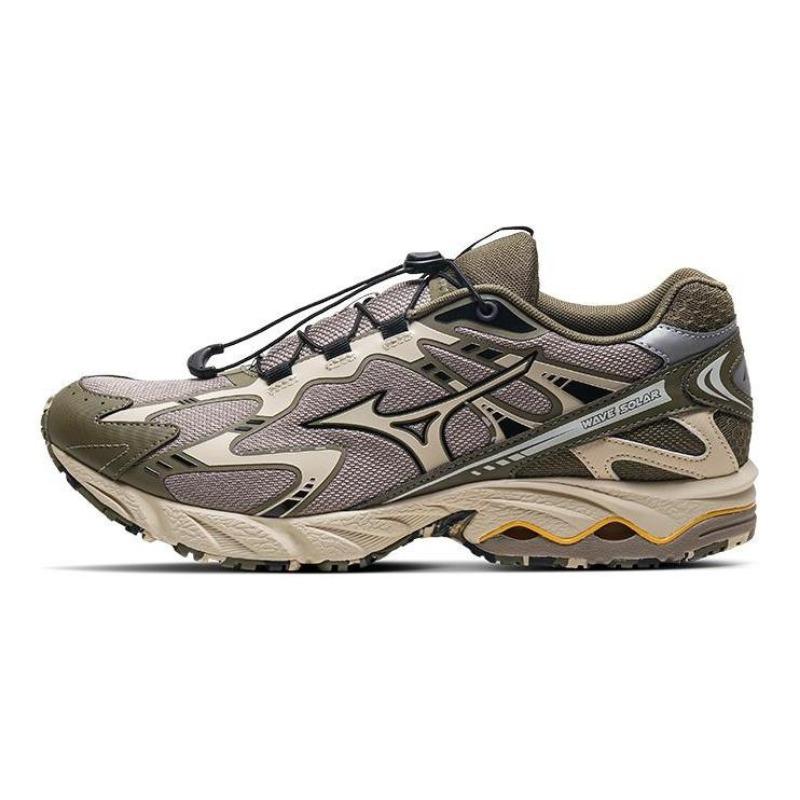 Mizuno Wave Solar V2 Unisex Low-Top Casual Running Shoes Olive Green D1GH231808 38