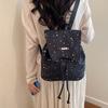 Schoolbag Shining Star Backpack Women's 1011 Small Fresh Casual Fashion Versatile School Bag Daily Out Bag Commuter Bag