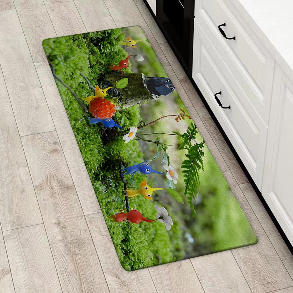 Entrance Front Door Doormat Cartoon PikminS Non-slip Kitchen Rug Living Room Rugs Balcony Bathroom Foot Mat Floor Mats Carpet