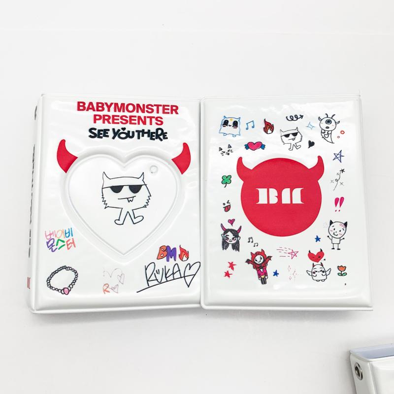 Mini Album Fotografici Kpop – Set Da 2 Raccoglitori Con Tasche (5,6x7,6 Cm) Per Foto, Card E Collezionabili (Blu E Bianco)