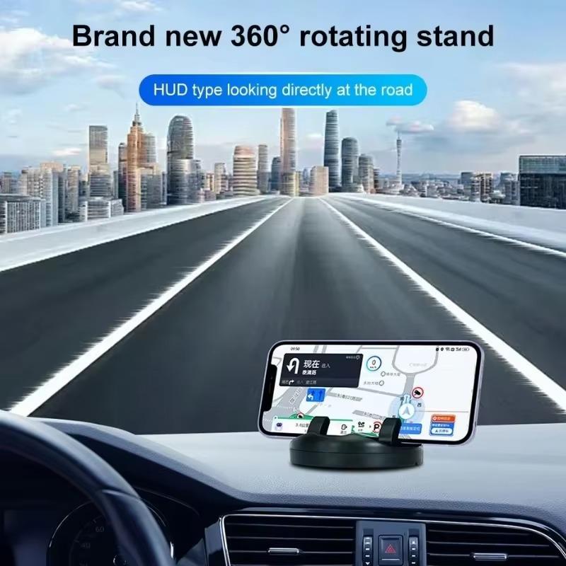 HUD Auto Armaturenbrett Handyhalterung 360° Rutschfeste Halterung mit Parknummernschild