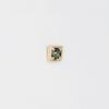 Less Is More 14K Gold Green Rough Diamond Earring & Piercing
