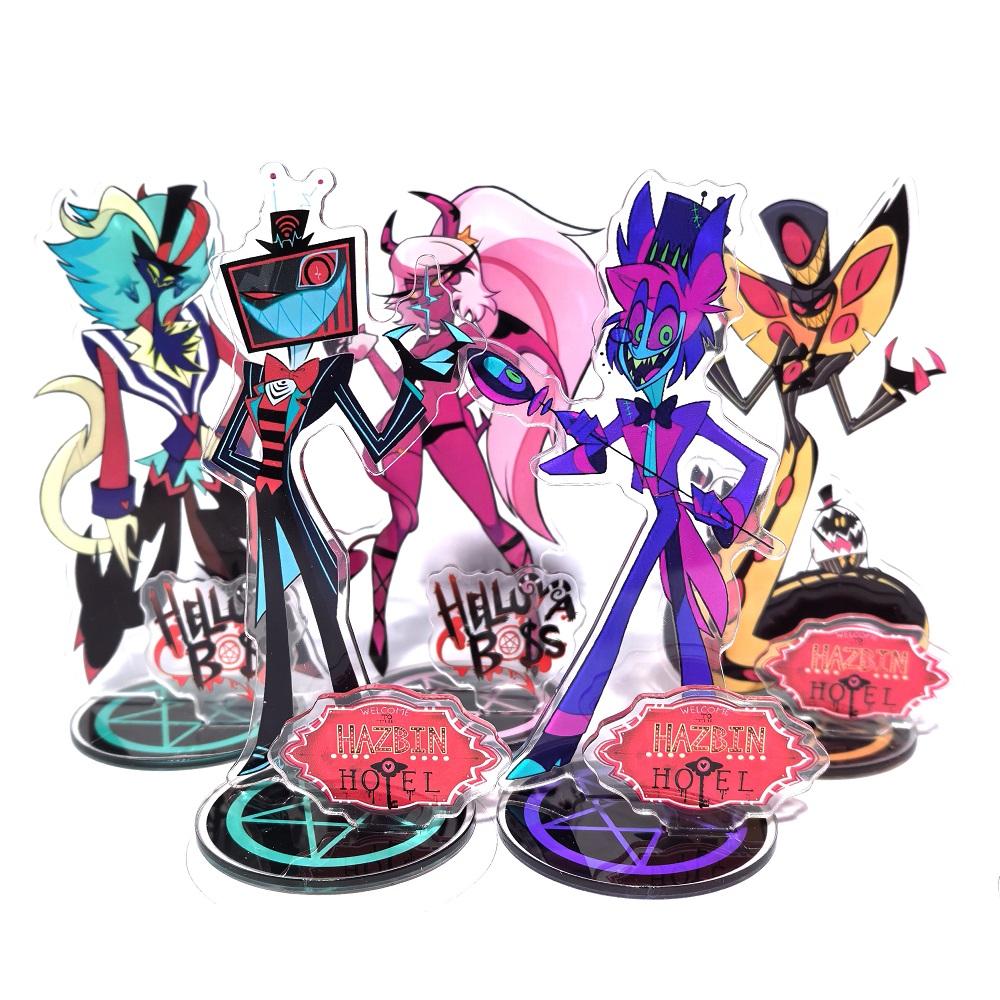 Anime Figure Acrylic Stand Model Plate Alastor Fizzarolli Angel Desk Decor Standing Sign Game Fans Gift Ornaments Stand Model