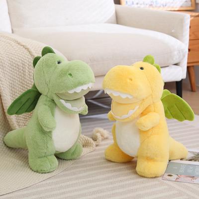 Cute Happy Little Dinosaur Little Green Dragon Doll Plush Toy Little Flying Dragon Pterosaur Gift Healing Soothing Doll