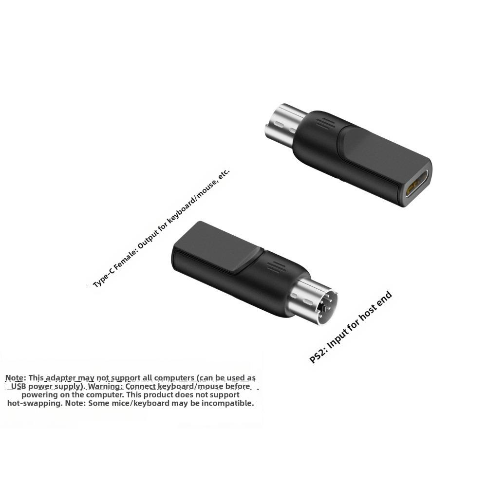 PVC for PS2 to USB Adapter Compact Keyboard Mouse Connector  Mouse Connection