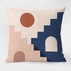 Fresh Geometric Pattern Pillowcase Dormitory Decoration Office Living Room Sofa Home Pillowcase
