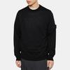 STONE ISLAND Long Sleeve Solid Color Crew Neck Sweater Men Sweater Black K1S15-5100066-S00FC-V0029