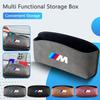 Leather Car Multi-Functiona Adhesive Storage Box For BMW M X1 X2 X3 X5 X6 E46 E39 E90 E36E60 E34 E30 F30 G20 Auto Accessories V3W