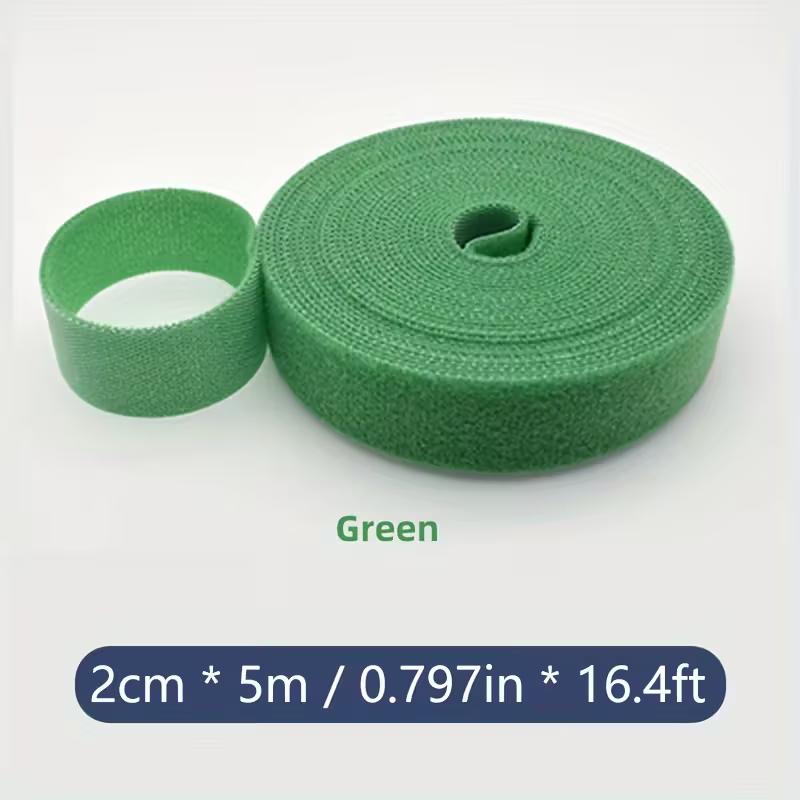 5M/Roll Fastening Cable Ties Reusable Hook and Loop Cable Organizer Straps Fastening Tape For Wires Managing Household Organizer