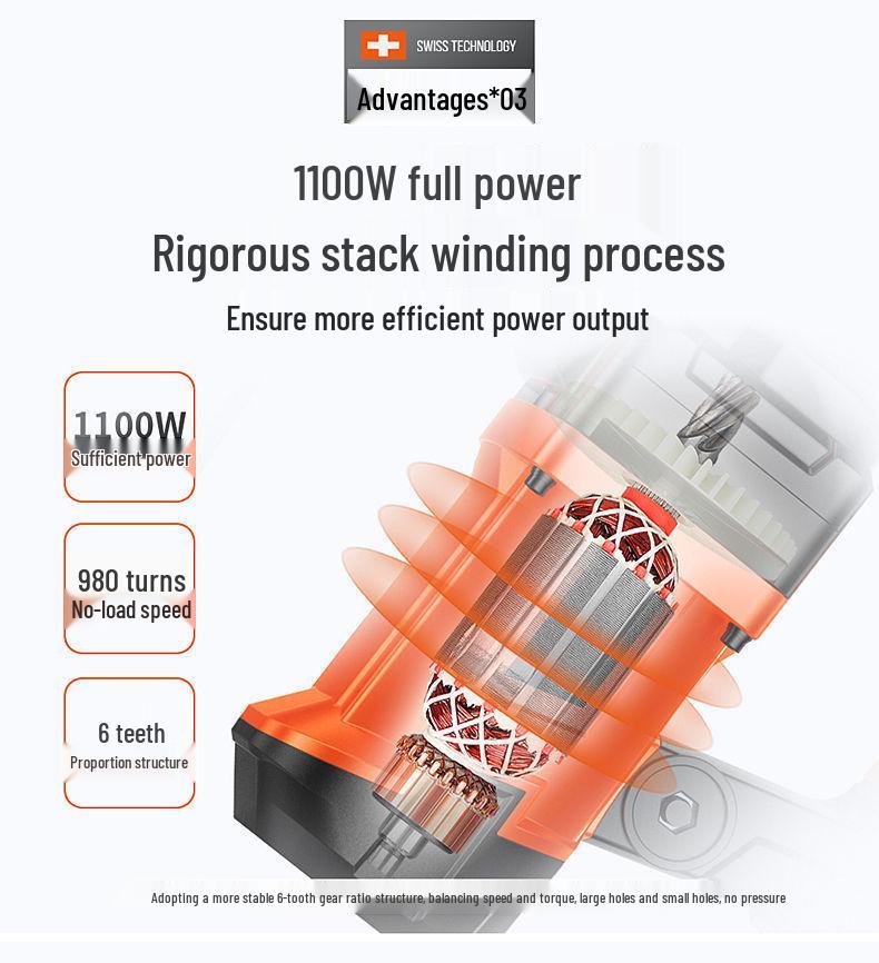 High-Power Industrial Electric Hammer & Drill: Multifunctional Impact Tool for Concrete and Household Use