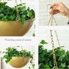 Wrought Iron Hanging Planter European Style Hydroponic Flower Pot for Spider Plants Succulents Vintage Balcony Garden Decor