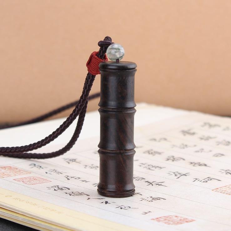 

Оригинальное эбеновое письмо трубка Gawu коробка кулон ожерелье мужское и женское длинное ретро простое свитерная цепочка аксессуары