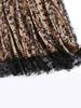 Elegant Floral Mesh A-line High-waisted Skirt for Women