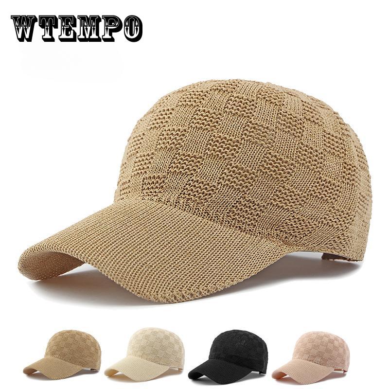 Hat Ladies Baseball Cap Personalized Knitted Mesh Cap Summer Sun Protection Sun Hat Vintage
