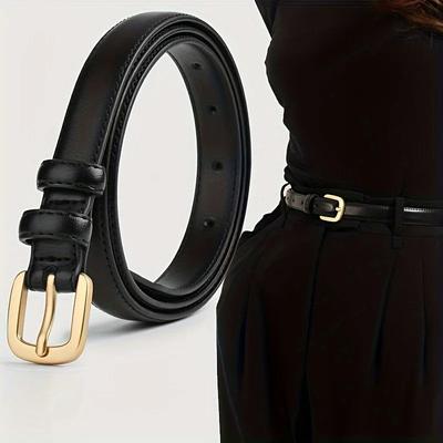 Casual and Fashionable Belt with Simple High-end Needle Buckle Double Ring, Suitable for Daily Wear, Versatile and Convenient