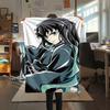 Demon Slayer Print Flannel Blanket,High Quality Comfortable for All Seasons,Home Decor,Warmth and Comfort,Perfect for Christmas Gifts
