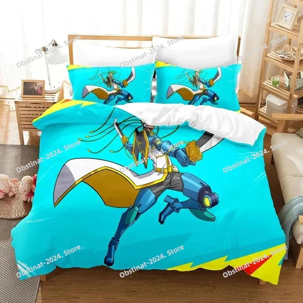 Anime Game Hi-Fi Rush Bedding Set Printed Bed Set With Pillowcase Bed Duvet Cover Soft Single Double Queen Super King Size