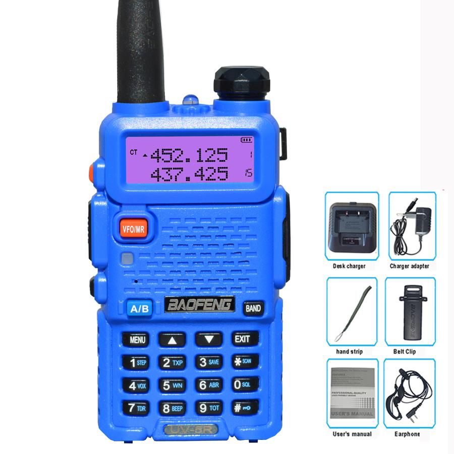 BaoFeng Walkie Talkie UV-5R Two Way CB Radio 5 Colors Bao Feng UV5R 128CH 5W VHF UHF 136-174Mhz & 400-520Mhz
