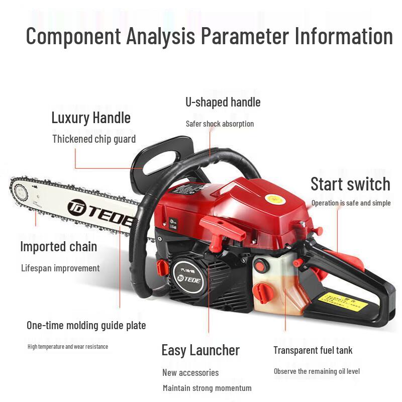 TEDE 18-inch High-Power Outdoor Chainsaw
