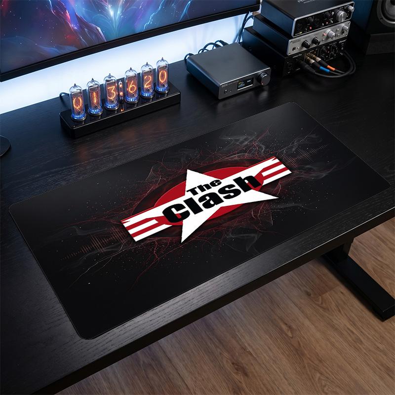 The Clash Print Large Mouse Pad Smooth Surface Anti?Slip Desk Mat For Gaming Office Laptop Decoration