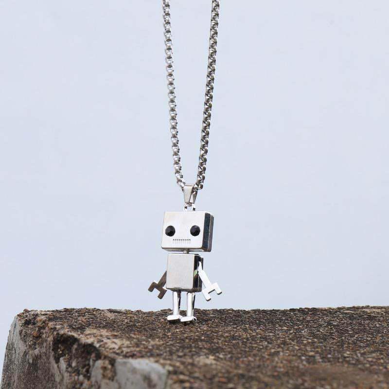 

Модное корейское уличное ожерелье с подвеской-роботом для мужчин и женщин