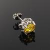 High-End Retro Rhinestone Stud Earrings for Men & Women – Versatile Titanium Steel Design