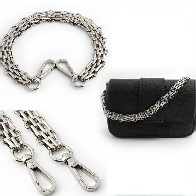 Durable Metal Bag Replacement Chains Detachable Shoulder Straps Multi Sizes 30-120cm for Crossbody Tote Bag DIY Accessories
