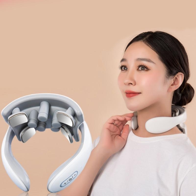 Neck Massagers for Pains Relief Deep Tissue,Electric Portable Neck Massagers with Heat for Women Men Gift