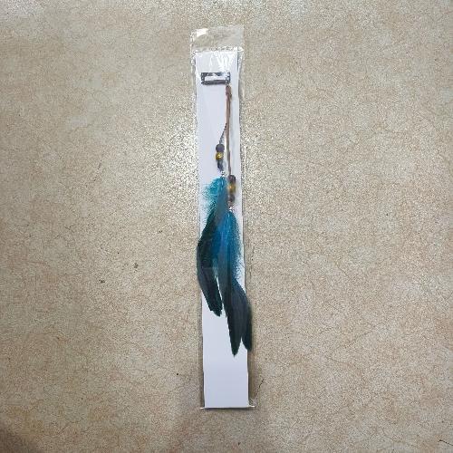 1Pc Boho Feather Headbands Wig Beaded Feather Headdress Handmade Hair Clip Girl Hairs Accessories High Quality Fashionable Tools