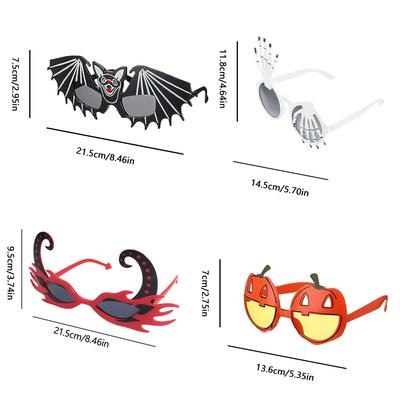 Halloween Modebrille Neuheit Cosplay Party Requisiten Foto Zubehör Partygeschenke für Weihnachten Einzigartiges Design Linsen Dekor