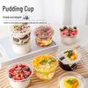 Disposable High-Temperature Pudding & Yogurt Cups with Flat Lids