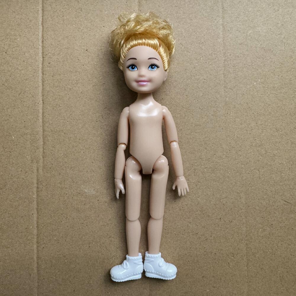 13cm Mini Kelly 5-Zoll Kleine Jungen Mädchen Teenager Schwestern Brüder Dunkle Normale Haut Nackter Körper Reborn Bjd 1/12 Spielzeug für Kinder