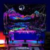 VIKAMA Colorful Starry Sky Mountain Range Moonnight Landscape Decoration Tapestry Bedroom Bedhead Homestay Background Wall Decor