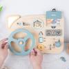 Busy Board Cpc Montessori Children's Educational Early Education Music Car Wooden Steering Wheel