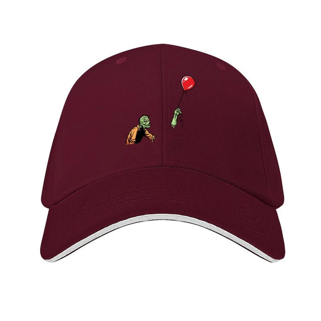 T-shirt Classique Zombie Triste avec Ballon Casquette de Baseball Chapeau de Golf Casquette pour Homme Nouveauté Chapeau Chapeau de Plage Visière de Plage pour Femme