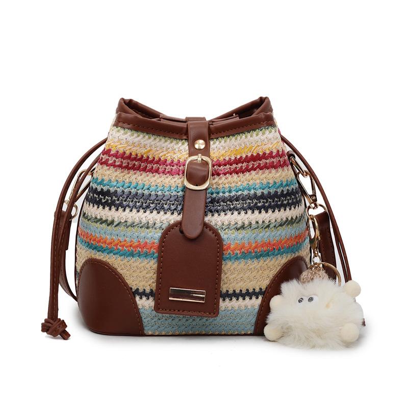 

Сумка женская новая контрастного цвета на плечо модная сумка-мессенджер no pendant разноцветный