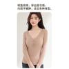 Women S Thermal Underwear Set With Bra Pad Long Sleeve Autumn Winter Warm Homewear