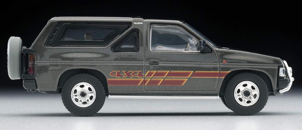 Tomica Limited Vintage Neo Scale Nissan Terrano R3M with Optional Finished Product 1/64 LV-N63d Parts, Gray,