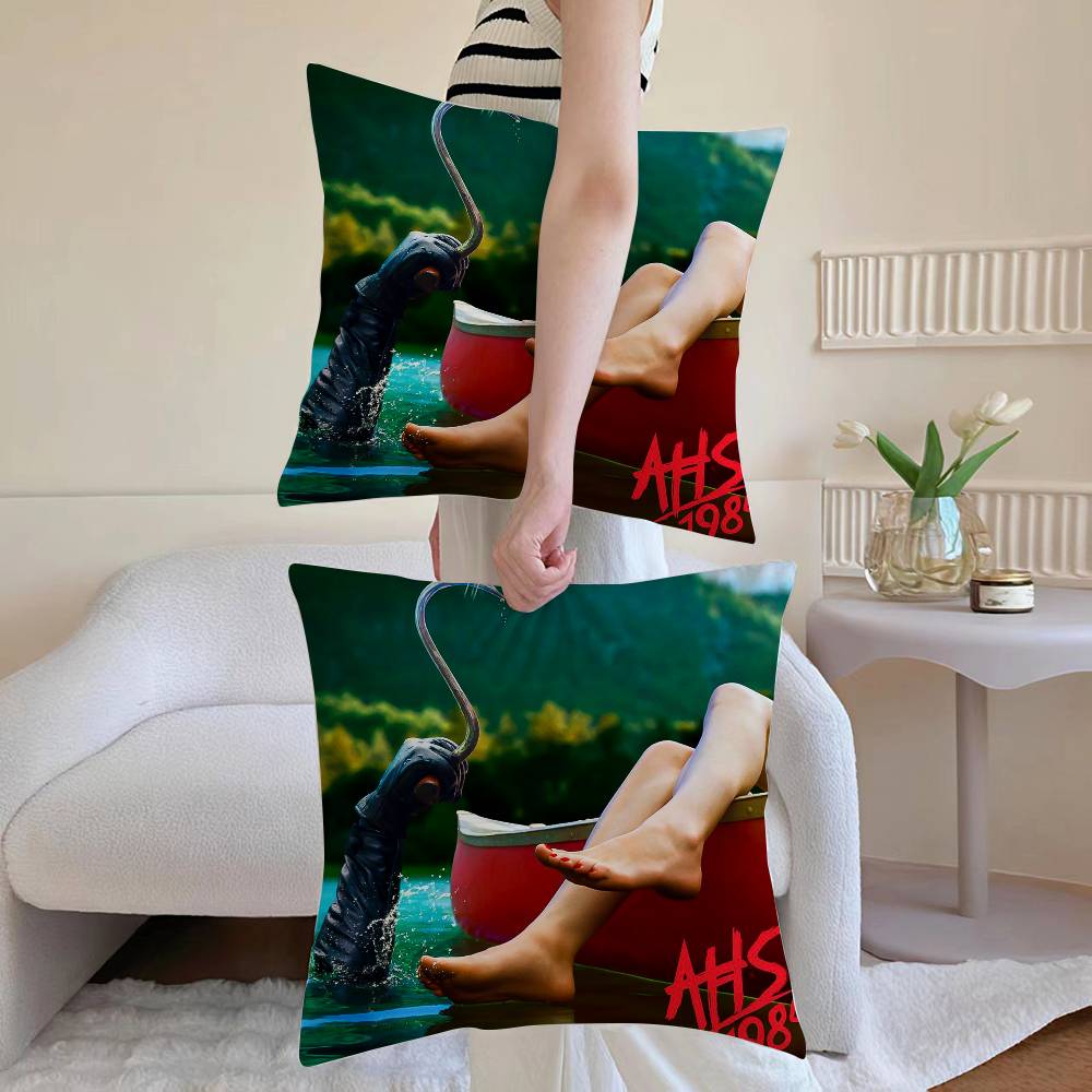 American Horror Story 1984 Pillow Case Sofa and Living Room Decorative Cushion Covers Dust-proof and Mite-proof Invisible Zipper
