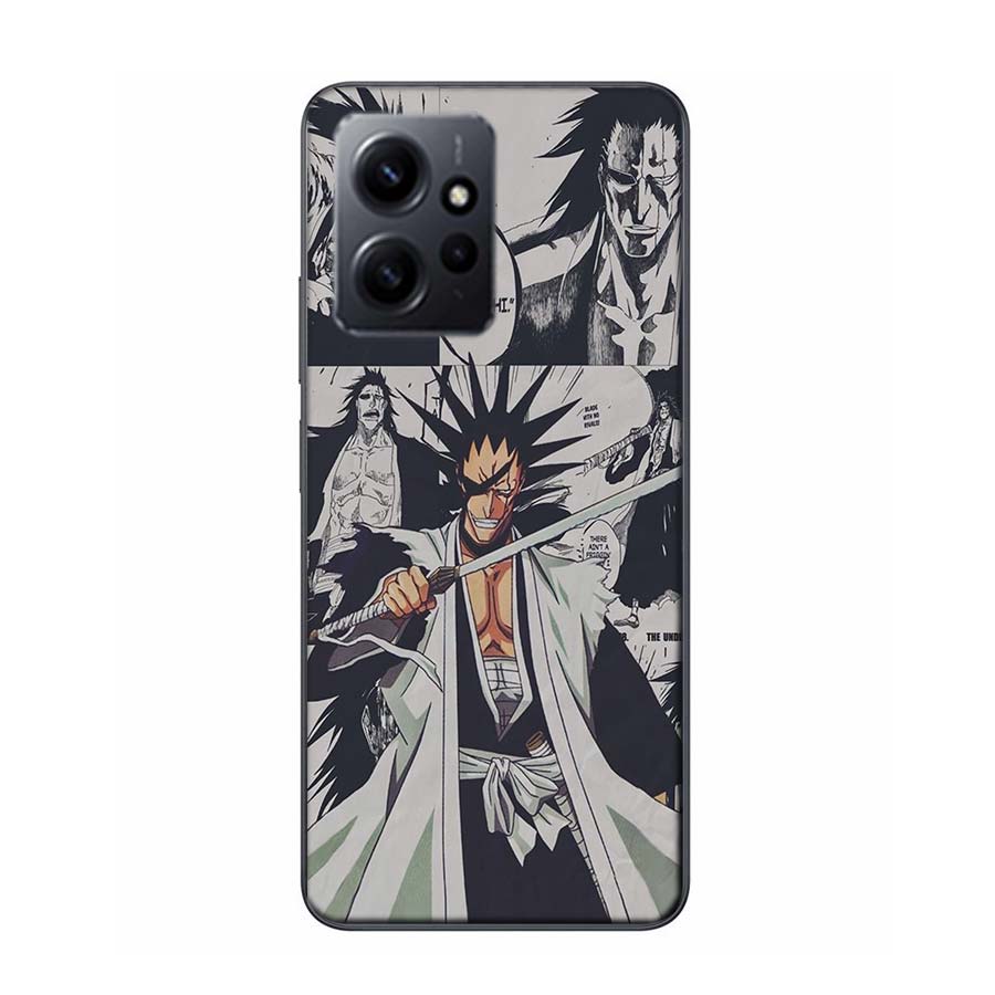 BLEACH Zaraki Kenpachi Phone Case For Redmi Note 14 15 Pro 5G 13 12 Pro Plus 11 11T 11E 11S 10 Pro 10S 9 9S Cover Cell Clear TPU