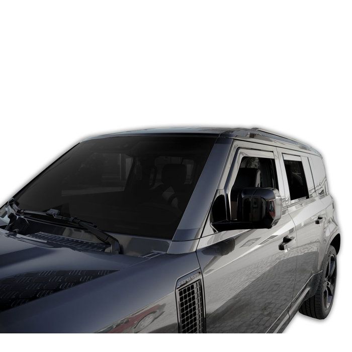 Air Deflectors - Land Rover Defender (since 2020) 5 Doors - Tinted - UV-resistant Acrylic - Set of 4 Pieces