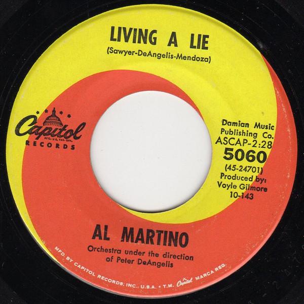 

7inch Record AL MARTINO - Living A Lie 5060 Capitol Records 1963 US Pop Used