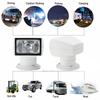 LED Searchlight 12V 100W Remote control 360 degree Rotate Spotlight For Truck Off road SUV Boat Marine Driving Light 1Pcs