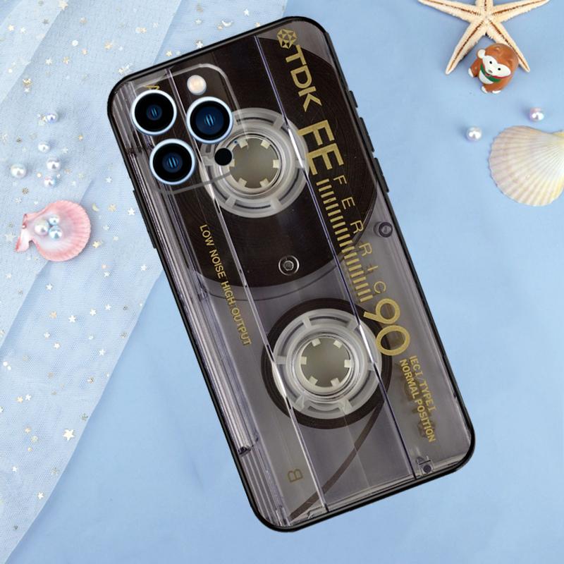 

Vintage Cassette tape retro style Phone Case For iPhone 14 13 12 11 15 16 Pro Max 7 8 Plus XR X XS Max 12 13 Mini Cover Case iPhone X XS