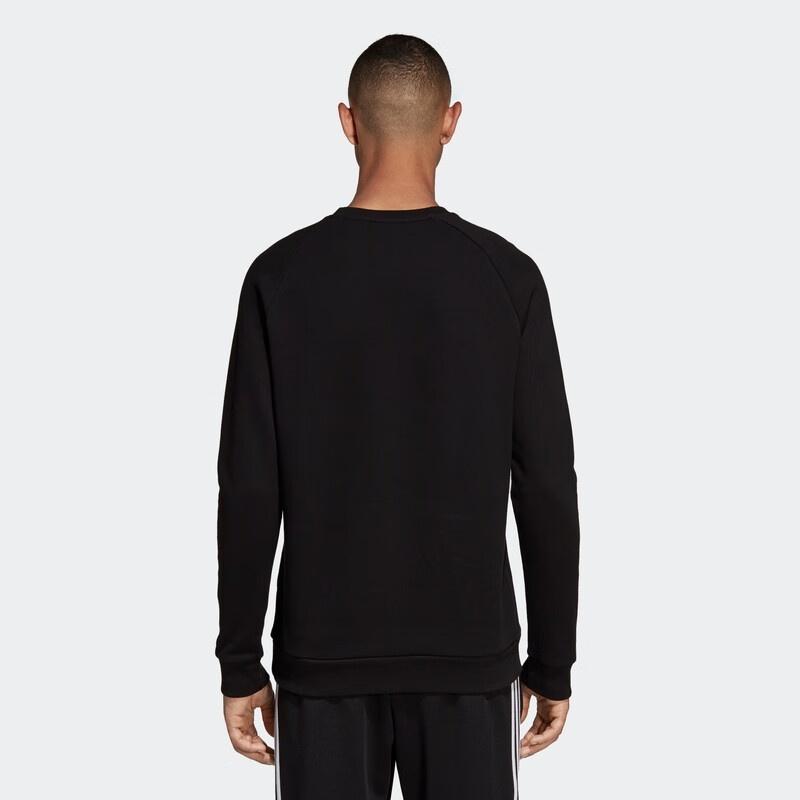 adidas Originals Crew Basic Round Neck Pullover 'Black' Men's DV1600