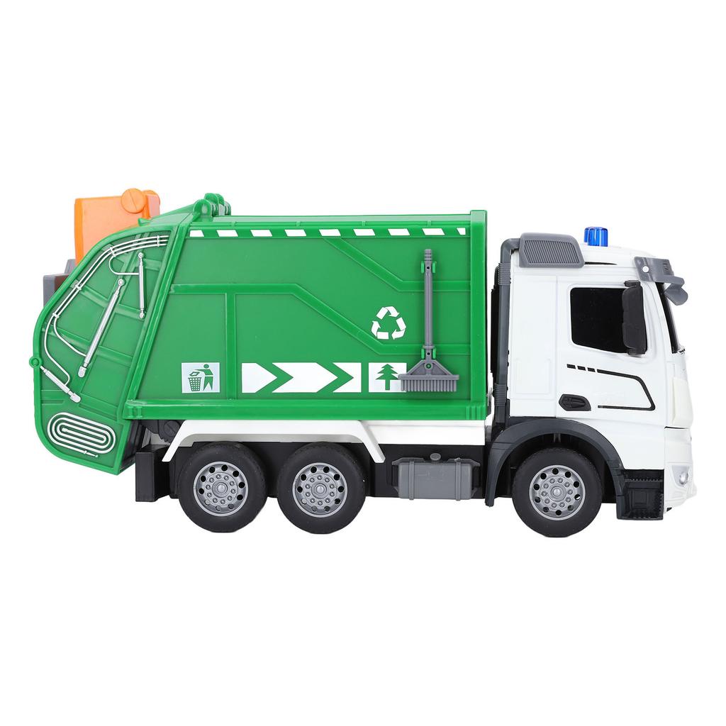 11 Channel Remote Control Garbage Truck Toy with Lights Music Realistic 2.4G Frequency for Boys