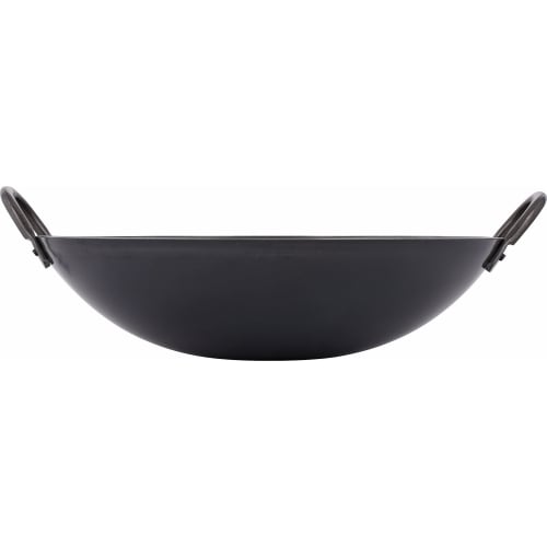Wahei Freiz Autentisk kinesisk Wok 33 cm Iron Pot Stekepanne Profesjonell spesifikasjon Laget i Japan Ajido AD-643