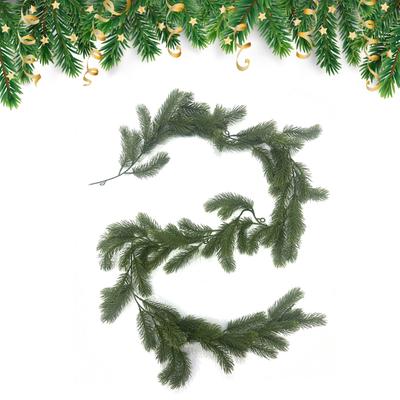 Pine Needle Foxtail Vine Wall Hanging Artificial Green Plants Home Decor Christmas Mall Display Ornament